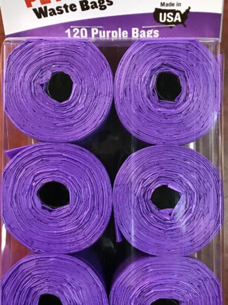 Clean-up Cored Roll Scented Refill Bags (Purple) - 120 Count