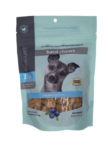 Blueberry Grain Free Hard Chews Small Dog 1mg