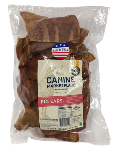 CANINE MARKETPLACE PIG EARS 20 COUNT