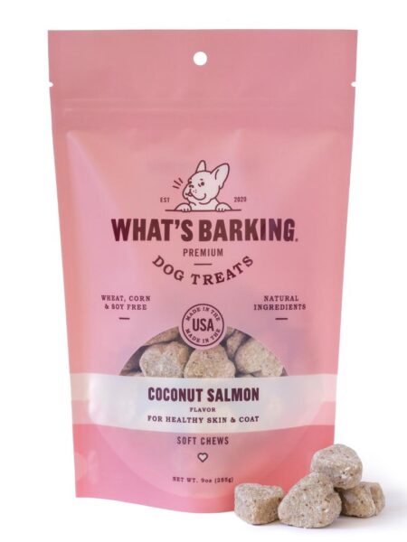 Coconut Salmon Skin - 9 oz Bag Soft Chews